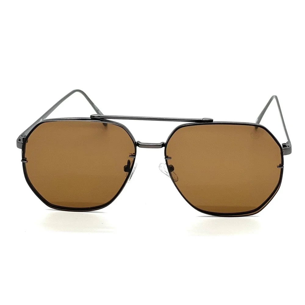 Rimless Sunglasses Men Fashion Designer Polygon Sunglasses Driving Fishing Gafas